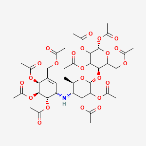 molecular formula C39H53NO23 B13409642 Amylostatin XG octaacetate 