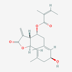 molecular formula C20H26O5 B13409687 2alpha-Hydroxyeupatolide 8-O-angelate 