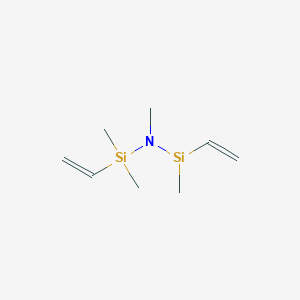 molecular formula C8H18NSi2 B13409699 Ethenyl-[[ethenyl(dimethyl)silyl]-methylamino]-methylsilicon 