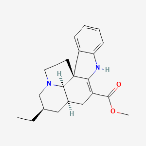 molecular formula C21H26N2O2 B13409752 (+/-)-Pseudovincadifformine 