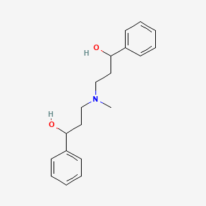 molecular formula C19H25NO2 B13409772 alpha,alpha'-[(Methylimino)di-2,1-ethanediyl]bis-benzenemethanol 