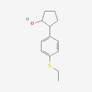 molecular formula C13H18OS B13409776 trans-2-(4-Ethylthiophenyl)cyclopentanol CAS No. 933674-42-1