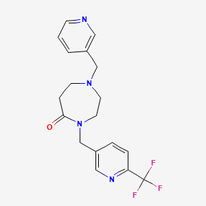 1-(Pyridin-3-ylmethyl)-4-([6-(trifluoromethyl)pyridin-3-YL]methyl)-1,4-diazepan-5-one