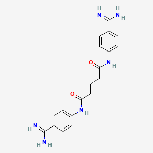 N,N'-bis(4-carbamimidoylphenyl)pentanediamide