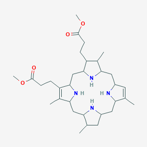 Methyl 3-[18-(3-methoxy-3-oxopropyl)-3,8,13,17-tetramethyl-1,2,3,4,5,6,9,10,11,12,13,14,15,16,19,20,21,22,23,24-icosahydroporphyrin-2-yl]propanoate