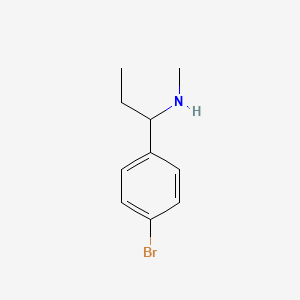 molecular formula C10H14BrN B1340985 1-(4-Bromophenyl)-N-methylpropan-1-amine CAS No. 912906-92-4