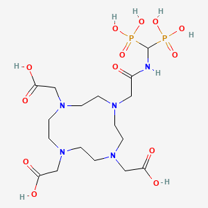 10-Descarboxymethyl-10-[2-[(diphosphonomethyl)amino)-2-oxoethyl]-DOTA