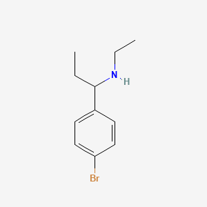 molecular formula C11H16BrN B1340986 1-(4-Bromophenyl)-N-ethylpropan-1-amine CAS No. 915923-68-1