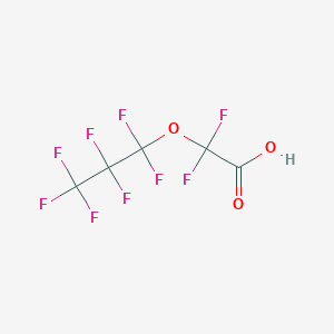 molecular formula C3F7OCF2COOH<br>C5HF9O3 B13409865 Difluoro(perfluoropropoxy)acetic acid CAS No. 919005-50-8