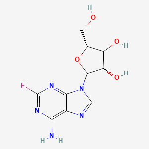 molecular formula C10H12FN5O4 B13409889 (3S,5R)-2-(6-amino-2-fluoropurin-9-yl)-5-(hydroxymethyl)oxolane-3,4-diol 