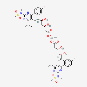 molecular formula C44H54CaF2N6O12S2 B13409908 Rosuvastatin Calcium (R,S,R)-Diastereomer 