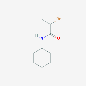 molecular formula C9H16BrNO B1340996 2-溴-N-环己基丙酰胺 CAS No. 94318-82-8