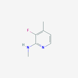 molecular formula C7H9FN2 B13409997 3-fluoro-N,4-dimethylpyridin-2-amine 