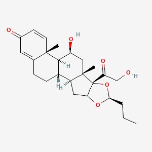 molecular formula C25H34O6 B13410002 s-22 Budesonide 