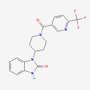 1-(1-([6-(Trifluoromethyl)pyridin-3-YL]carbonyl)piperidin-4-YL)-1,3-dihydro-2H-benzimidazol-2-one