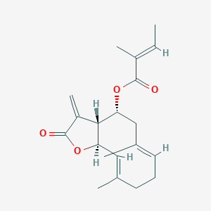 [(3aR,4R,6E,10E,11aR)-6,10-dimethyl-3-methylidene-2-oxo-3a,4,5,8,9,11a-hexahydrocyclodeca[b]furan-4-yl] (E)-2-methylbut-2-enoate