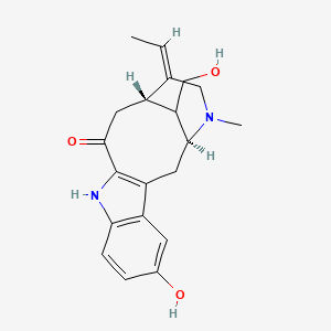 (1S,14S,15E)-15-ethylidene-6-hydroxy-18-(hydroxymethyl)-17-methyl-10,17-diazatetracyclo[12.3.1.03,11.04,9]octadeca-3(11),4(9),5,7-tetraen-12-one