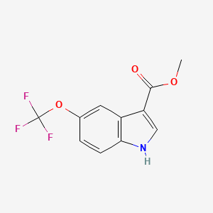 molecular formula C11H8F3NO3 B13410047 methyl 5-(trifluoromethoxy)-1H-indole-3-carboxylate 