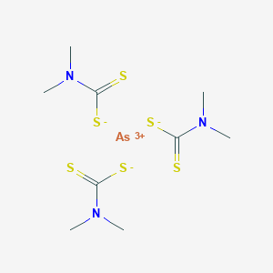 molecular formula C9H18AsN3S6 B13410051 arsenic(3+);N,N-dimethylcarbamodithioate 