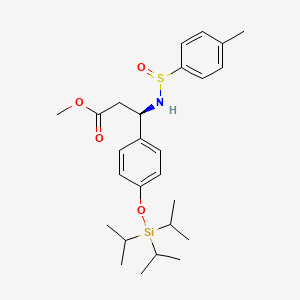 (betaR)-beta-[[(S)-(4-Methylphenyl)sulfinyl]amino]-4-[[tris(1-methylethyl)silyl]oxy]benzenepropanoic Acid Methyl Ester