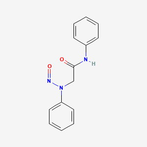 molecular formula C14H13N3O2 B13410084 N-Nitroso-N-phenyl-glycine Anilide 