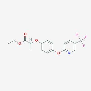 molecular formula C17H16F3NO4 B13410091 Fluazifop-ethyl CAS No. 69045-80-3