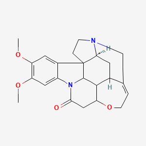 molecular formula C23H26N2O4 B13410097 (5As)-10,11-dimethoxy-4a,5,5a,7,8,13a,15,15a,15b,16-decahydro-2H-4,6-methanoindolo[3,2,1-ij]oxepino[2,3,4-de]pyrrolo[2,3-h]quinolin-14-one 