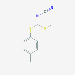molecular formula C10H10N2S2 B134101 Methyl 4-methylphenyl cyanocarbonodithioimidate CAS No. 152381-94-7