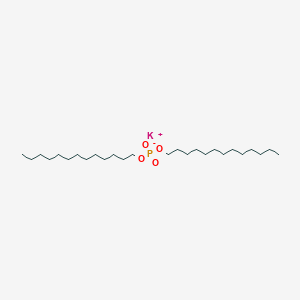 molecular formula C26H54KO4P B13410114 1-Tridecanol, hydrogen phosphate, potassium salt CAS No. 68568-53-6