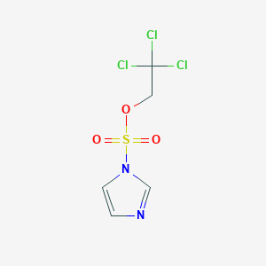 molecular formula C5H5Cl3N2O3S B13410118 2,2,2-Trichloroethyl 1H-imidazole-1-sulfonate 