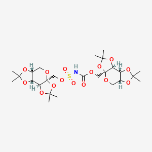 [(1R,2S,6S,9R)-4,4,11,11-tetramethyl-3,5,7,10,12-pentaoxatricyclo[7.3.0.02,6]dodecan-6-yl]methyl N-[[(1R,2S,6S,9R)-4,4,11,11-tetramethyl-3,5,7,10,12-pentaoxatricyclo[7.3.0.02,6]dodecan-6-yl]methoxysulfonyl]carbamate