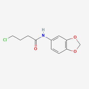 Butanamide, N-1,3-benzodioxol-5-yl-4-chloro-