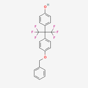 4-[2,2,2-Trifluoro-1-[4-(phenylmethoxy)phenyl]-1-(trifluoromethyl)ethyl]-phenol