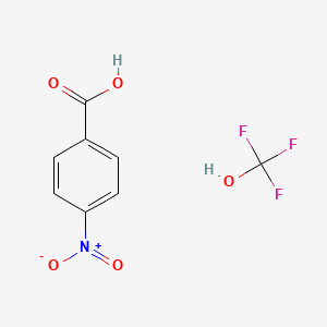 4-Nitrobenzoic acid--trifluoromethanol (1/1)