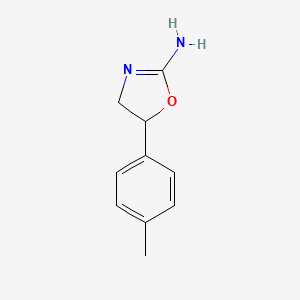 molecular formula C10H12N2O B13410189 5-(p-Tolyl)-4,5-dihydrooxazol-2-amine CAS No. 959249-62-8