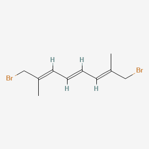 molecular formula C10H14Br2 B13410213 (2E,4E,6E)-1,8-dibromo-2,7-dimethyl-2,4,6-octatriene 