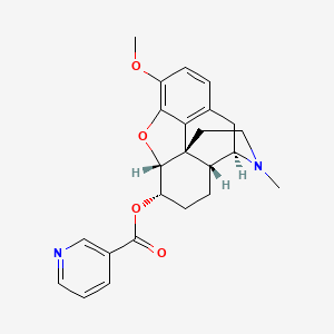 molecular formula C24H26N2O4 B13410239 Nicodicodine CAS No. 808-24-2