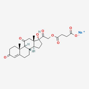 molecular formula C25H31NaO8 B13410246 Cortisone sodium succinate 