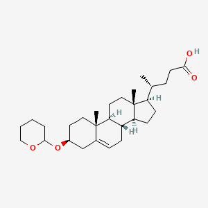 (4R)-4-[(3S,8S,9S,10R,13R,14S,17R)-10,13-dimethyl-3-(oxan-2-yloxy)-2,3,4,7,8,9,11,12,14,15,16,17-dodecahydro-1H-cyclopenta[a]phenanthren-17-yl]pentanoic acid