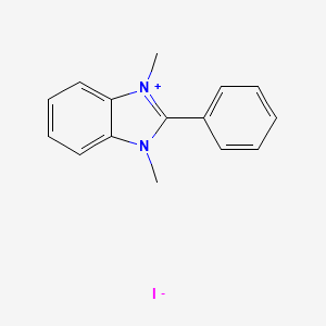 molecular formula C15H15IN2 B13410317 1,3-Dimethyl-2-phenyl-1H-benzo[d]imidazol-3-ium iodide 