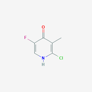 molecular formula C6H5ClFNO B13410320 2-Chloro-5-fluoro-3-methylpyridin-4-ol 