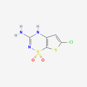 3-Amino-6-chloro-4H-thieno[3,2-e]-1,2,4-thiadiazine 1,1-dioxide