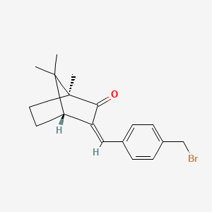 molecular formula C18H21BrO B13410327 4-(Bromomethyl)benzylidene Camphor 