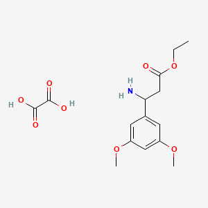 molecular formula C15H21NO8 B1341033 Ethyl 3-amino-3-(3,5-dimethoxyphenyl)propanoate oxalate 