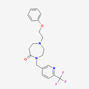 1-(2-Phenoxyethyl)-4-([6-(trifluoromethyl)pyridin-3-YL]methyl)-1,4-diazepan-5-one