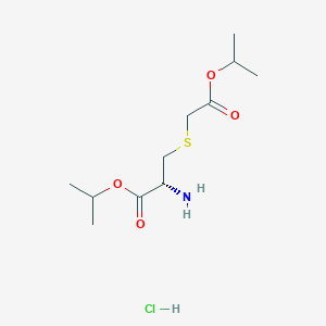 molecular formula C11H22ClNO4S B13410381 Carbocisteine Diisopropyl Ester Hydrochloride 