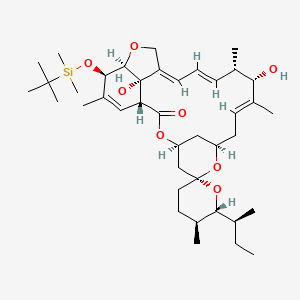 (6R,13S,25R)-5-O-Demethyl-28-deoxy-5-O-[(1,1-dimethylethyl)dimethylsilyl]-6,28-epoxy-13-hydroxy-25-[(1S)-1-methylpropyl]milbemycin B