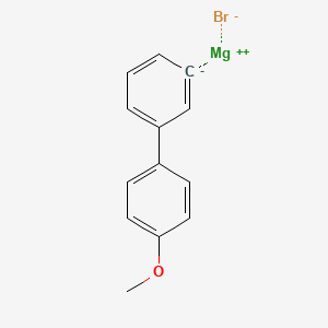 molecular formula C13H11BrMgO B13410390 Magnesium;1-methoxy-4-phenylbenzene;bromide 