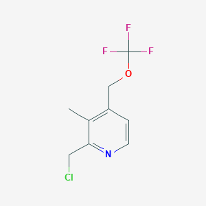 Pyridine, 2-(chloromethyl)-3-methyl-4-[(trifluoromethoxy)methyl]-