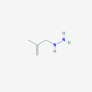 molecular formula C4H10N2 B1341044 (2-甲基丙-2-烯-1-基)肼 CAS No. 146097-28-1